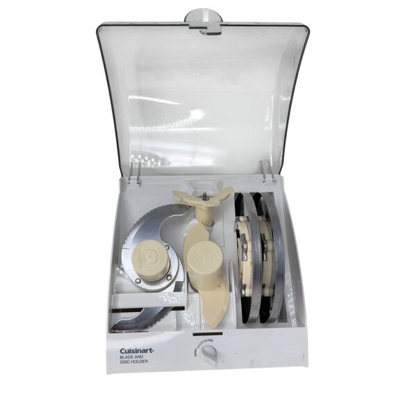 Cuisinart BDH-2 Food Processor‎ Case Safety Disc Blade Storage Holder - White - Picture 1 of 14